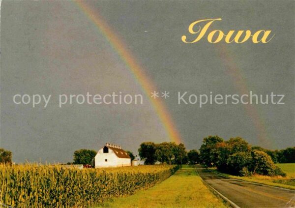 Iowa US-State at the end of your rainbow Naturschausp
