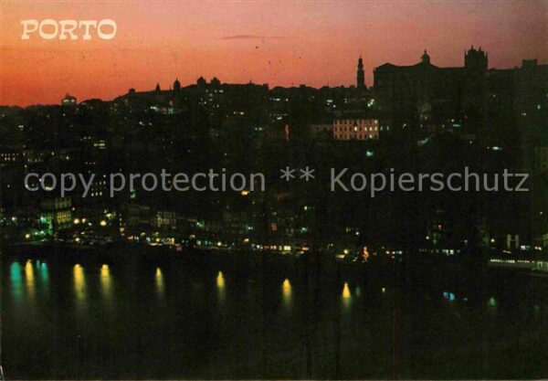 Porto Portugal Nocturno Nachtaufnahme