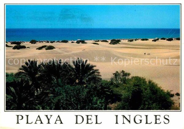Playa del Ingles Wüstenlandschaft Atlantischer Ozean