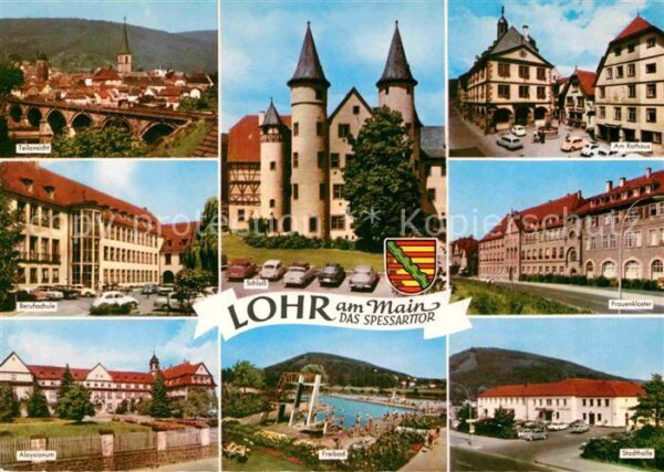 Lohr Main Brücke Schloss Rathaus Frauenkloster St