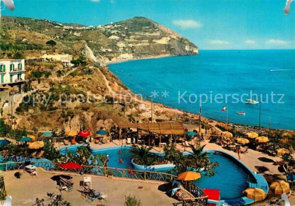 Sant Angelo Ischia Maronti Piscina Aphrodite Panorama Küst