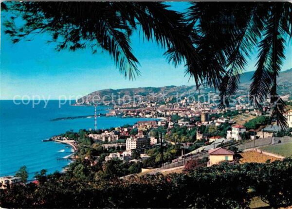Sanremo Panorama da Levante Riviera dei Fiori