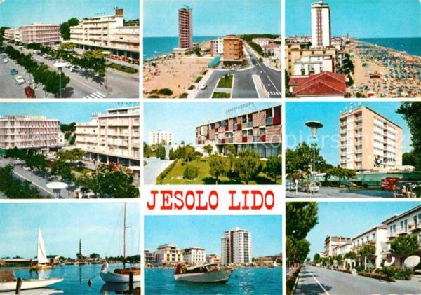 Jesolo Lido Teilansichten Küstenort Strand Hotels H