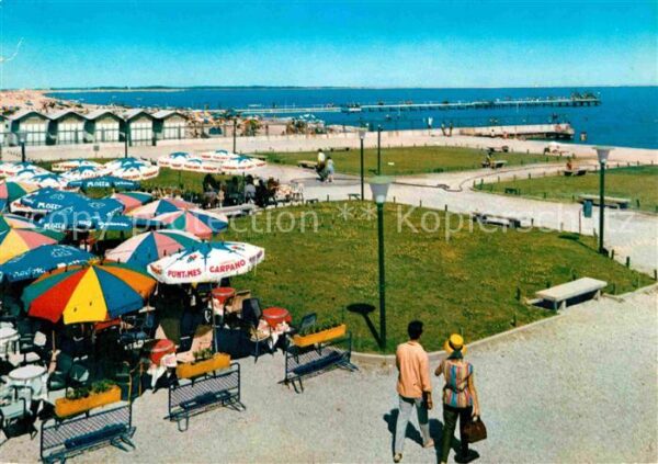 Venezia Lido Spiaggia Strand Promenade Restaurant Ca
