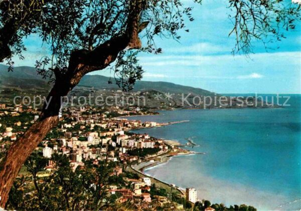 Sanremo Panorama da ponente Riviera dei Fiori