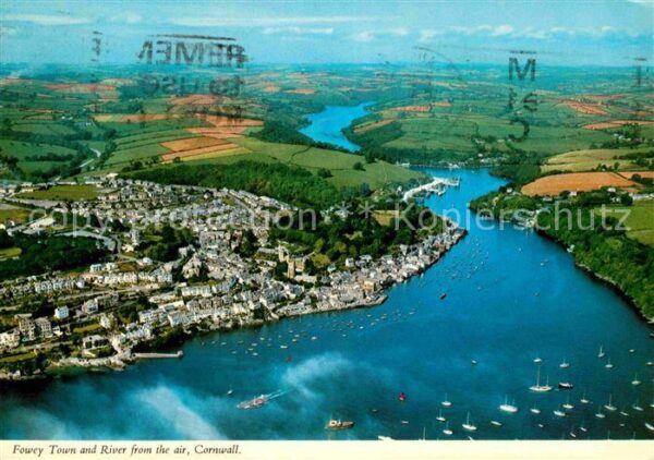 Fowey Town and River from the air