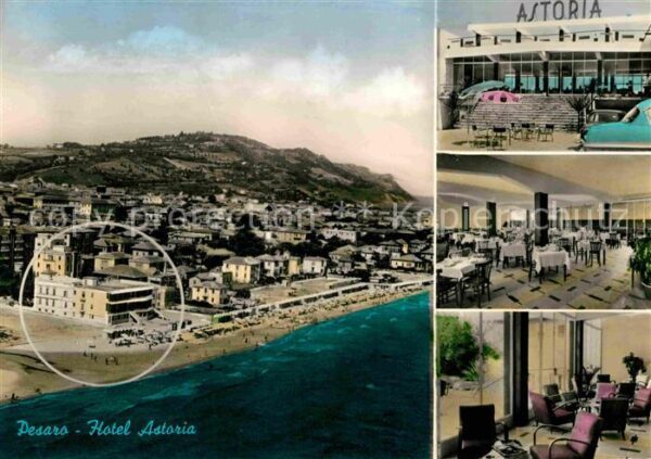 Pesaro Hotel Astoria Restaurant Plage vue aeri