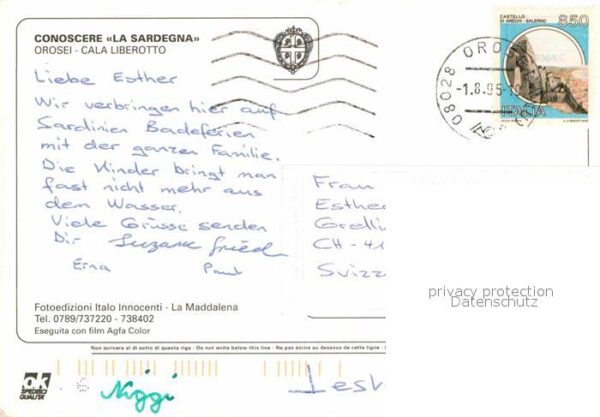 Orosei Cala Liberotto Hotel Tirreno veduta aer – Bild 2