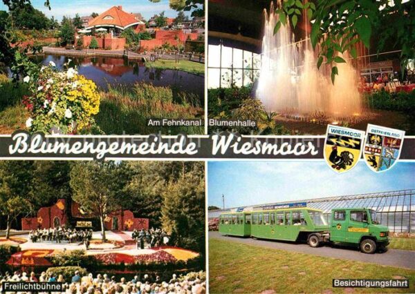 Wiesmoor Fehnkanal Blumenhalle Freilichtbühne To