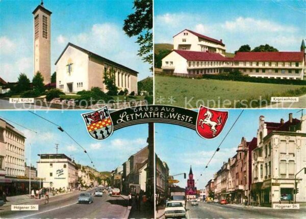 Letmathe Oestrich Kirche Krankenhaus Hagener Strasse Wapp