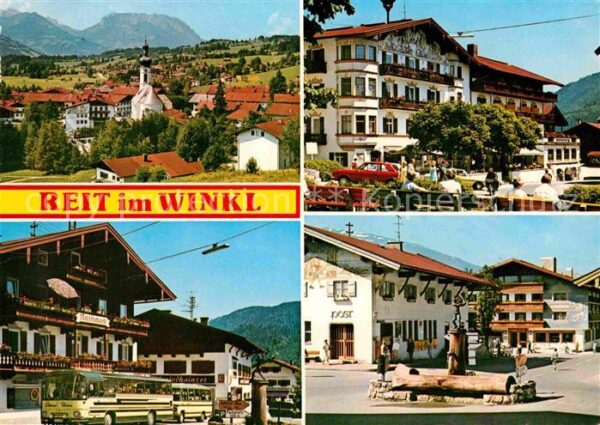 Reit Winkl Ortsansicht mit Kirche Alpenblick Ratha