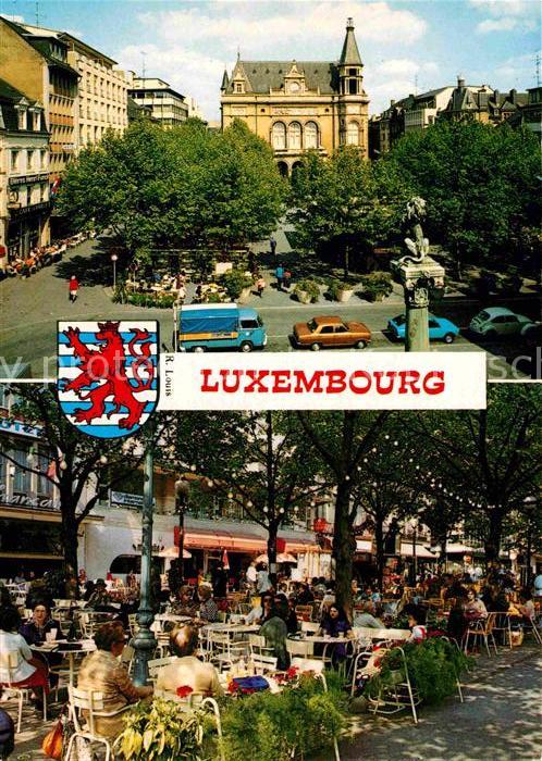 LUXEMBOURG  Luxemburg Place d_Armes Strassencafes