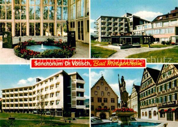 Bad Mergentheim Sanatorium Dr Vötisch Brunnen Altstadt