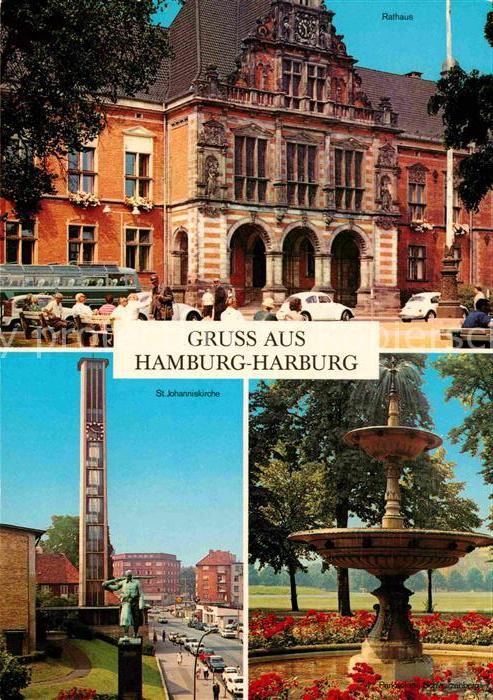Harburg Hamburg Rathaus St Johanniskirche Parkanlage Sc