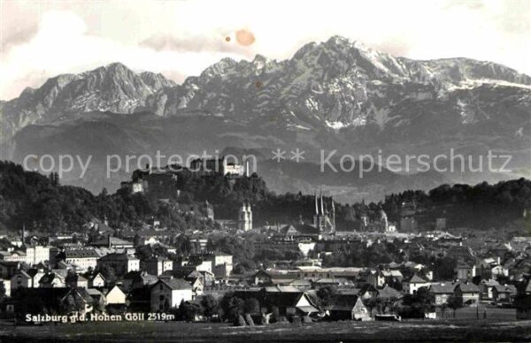 Salzburg Oesterreich mit Hohem Göll