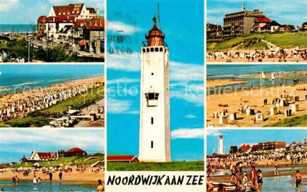 Noordwijk aan Zee  Strandpartien Leuchtturm