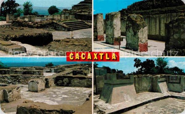 Tlaxcala Cuatro aspectos varios de la Zona Arque