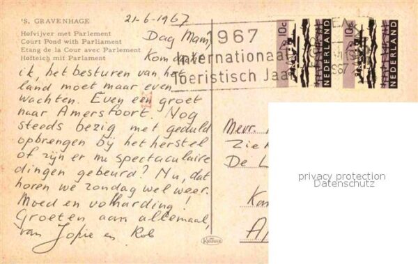 s-Gravenhage Hofvijver met Parlement – Bild 2