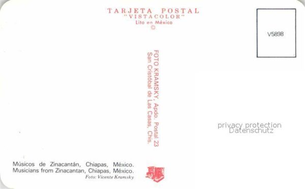 Chiapas Mexico Musicos de Zinacantan – Bild 2