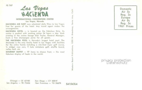 Las Vegas Nevada Hacienda International Convention Cente – Bild 2