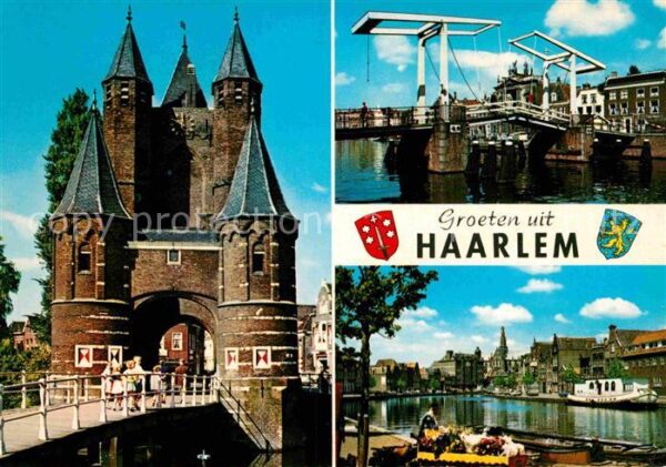 Haarlem Stadttor Ziehbrücke Grachten