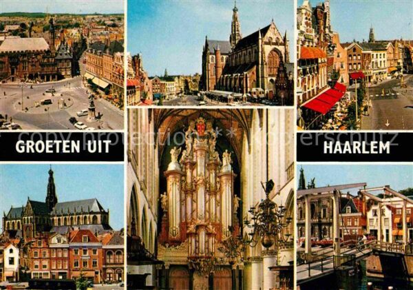 Haarlem Markt Kirchen Inneres Ziehbrücke