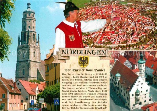Noerdlingen Daniel Turm Fliegeraufnahme Der Türmer