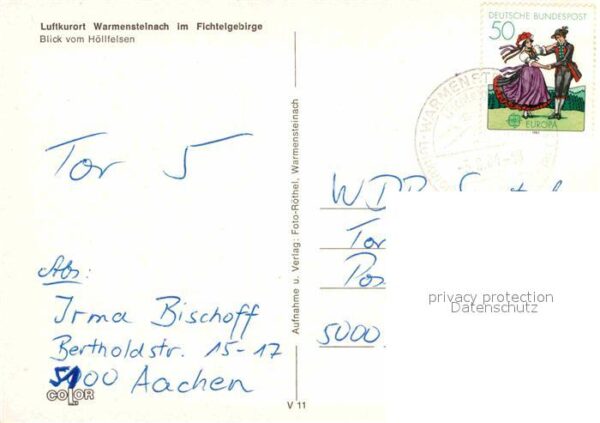 Warmensteinach Blick vom Höllfelsen – Bild 2