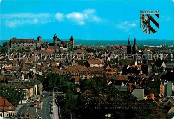 Nuernberg Altstadt mit Burg und St Sebalduskirche