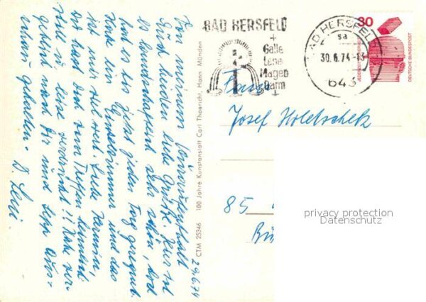 Bad Hersfeld Schloss Teilansichten Kurpark – Bild 2