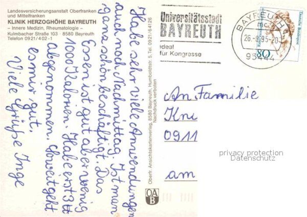 Bayreuth Klinik Herzoghöhe Aufenthaltsraum Halle – Bild 2