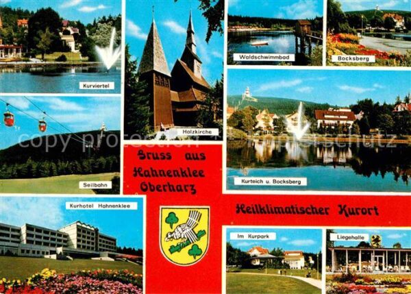 Hahnenklee-Bockswiese Harz Kurviertel Holzkirche Waldschwimmbad Se