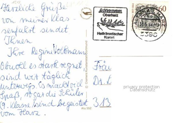Altenau Harz Teilansicht Okertal Wanderweg Hüttentei – Bild 2