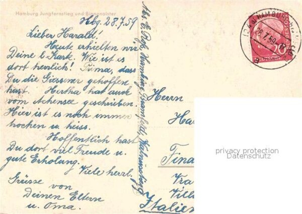 Hamburg Jungfernstieg und Binnenalster – Bild 2