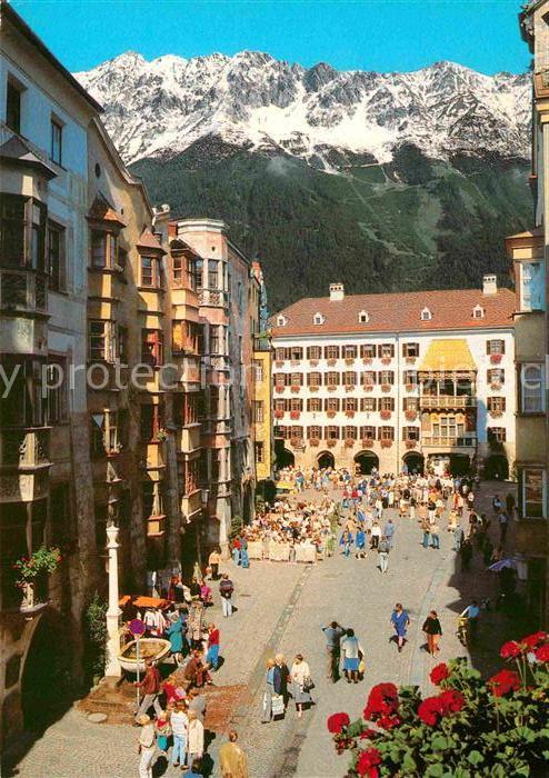 Innsbruck Herzog Friedrich Strasse mit Goldenem D
