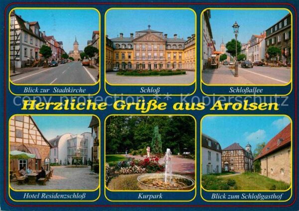Bad Arolsen Stadtkirche Schloss Schlossallee Hotel