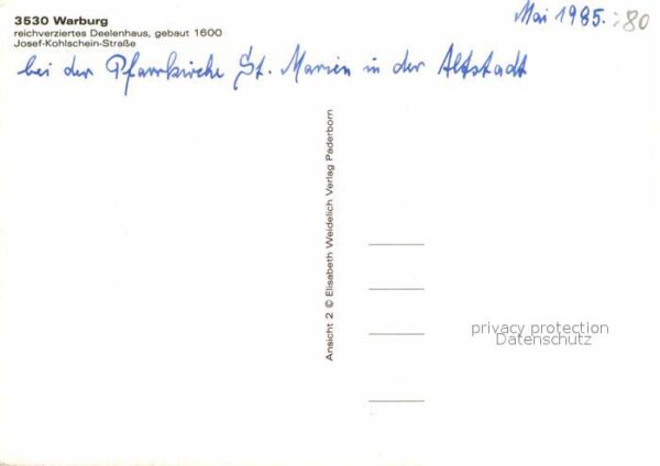 Warburg Westfalen Deelenhaus Josef Kohlschein Strasse – Bild 2
