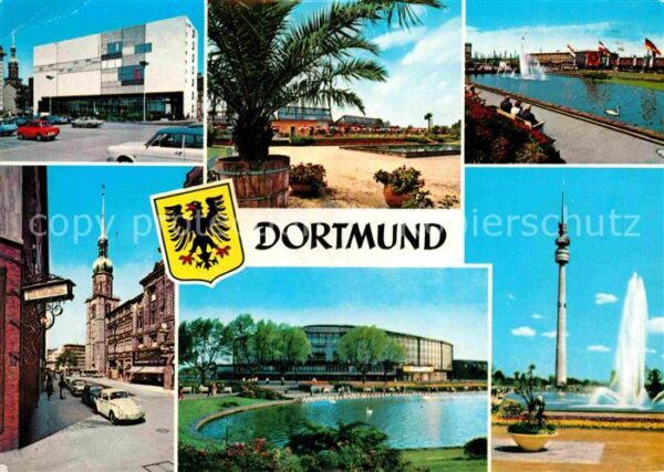 Dortmund Strassenpartien Westfalenhalle Fernseht