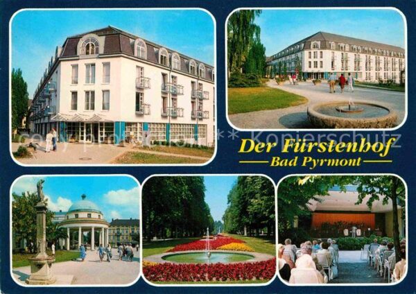 Bad Pyrmont Der Fürstenhof Kurpark Pavillon Kurkonz