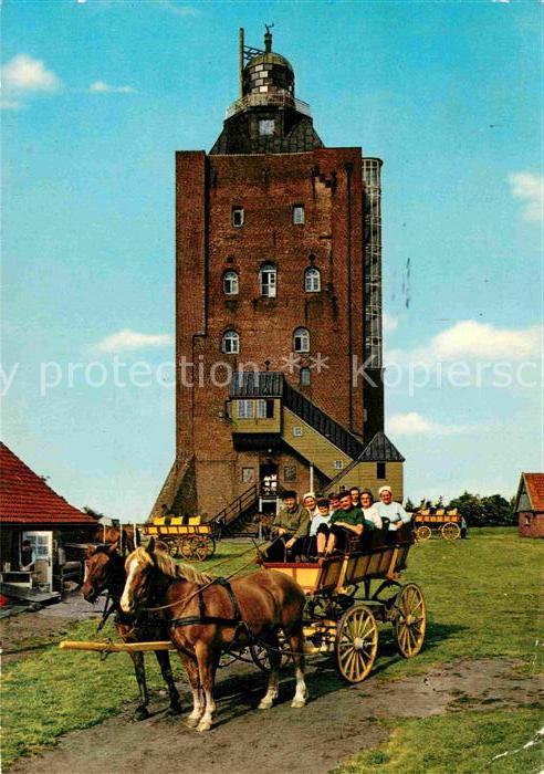 Cuxhaven Nordseebad Leuchtturm der Insel Neuwerk mit Wattwa