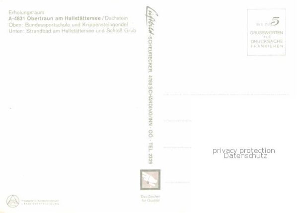 Obertraun Fliegeraufnahme Hallstättersee Bundessp – Bild 2