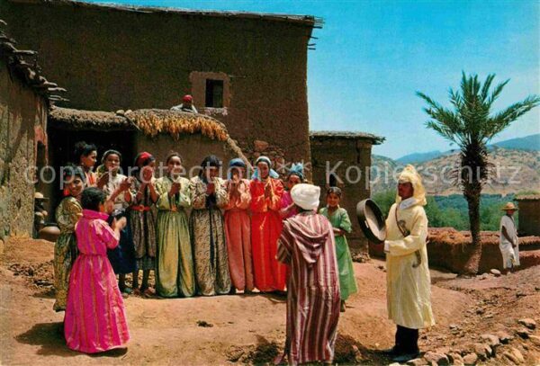 Maroc Marokko Vallee de l'Ourika Jour de fete dans un