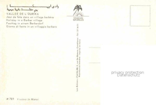 Maroc Marokko Vallee de l'Ourika Jour de fete dans un – Bild 2