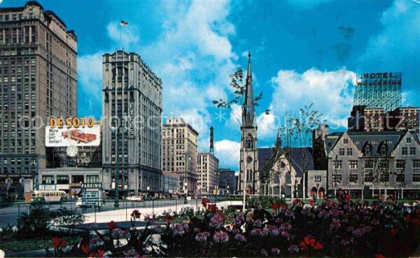 Detroit Michigan Circus  Park Woodward Avenue