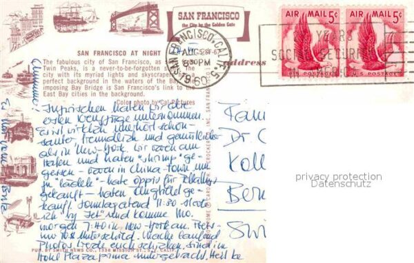 San Francisco California Fliegeraufnahme at Nigth – Bild 2