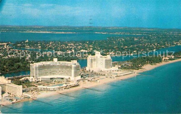 Miami Beach Fliegeraufnahme Gold Cost famous Hotels