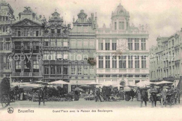 Bruxelles Bruessel Grand Place avec la Maison des Boulange