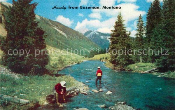 Montana US-State Howdy from Bozeman Trout Fishing