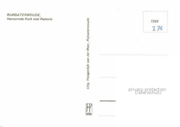 Rijnsaterwoude Hervormde Kerk met Pastorie – Bild 2