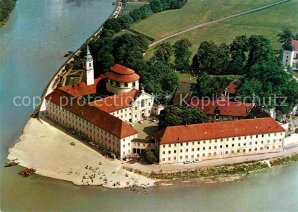 Kelheim Fliegeraufnahme Kloster Weltenburg
